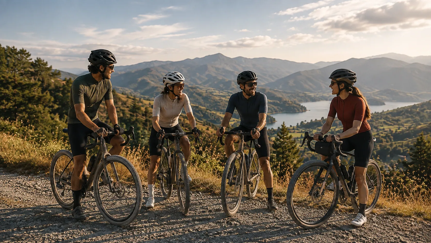Grupo ciclista compartiendo una jornada de entrenamiento